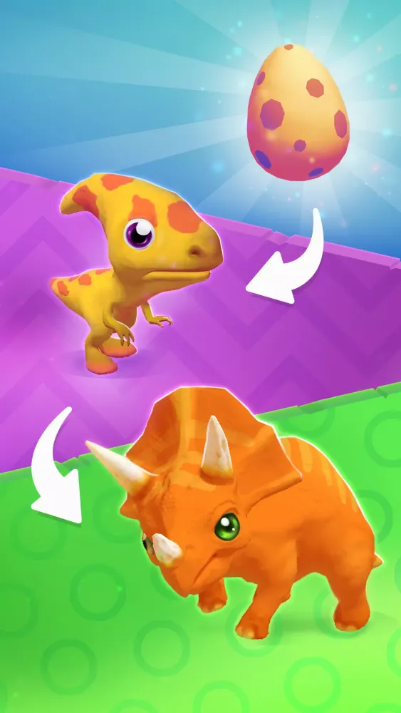 Tangkapan skrin Dino Evolution