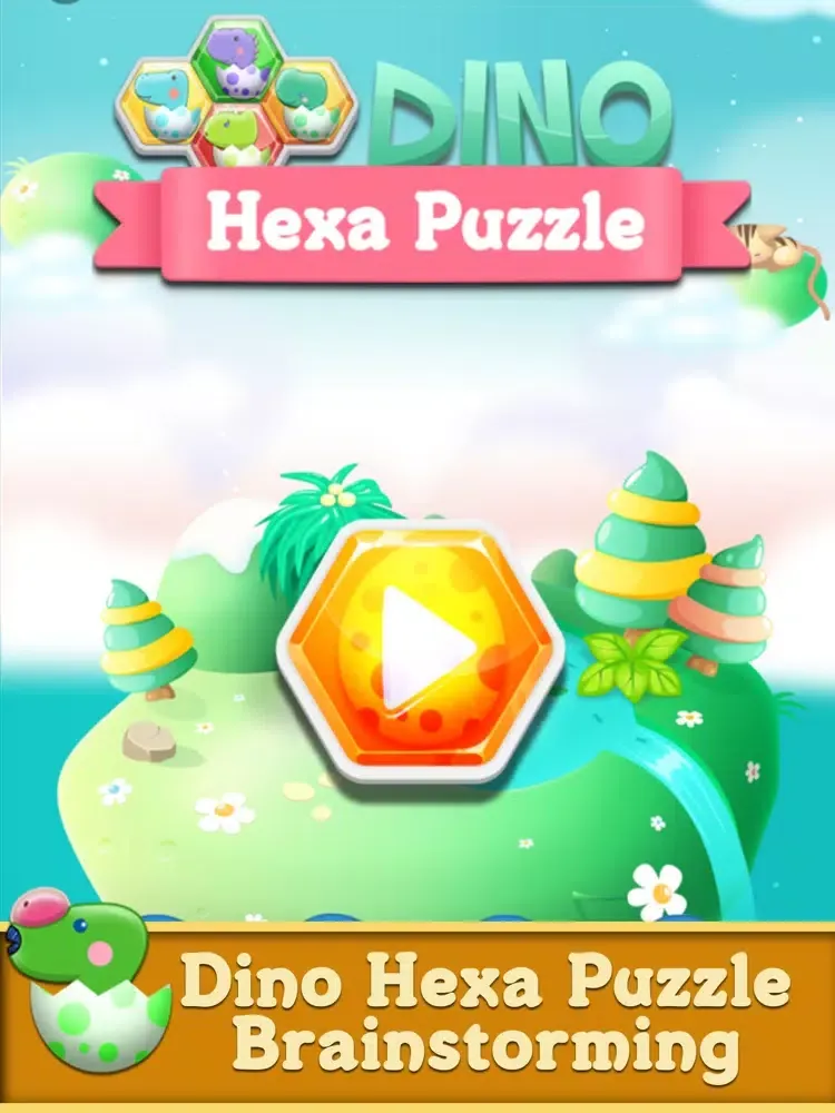 صور Dinosaur hexagon puzzle games iPad 