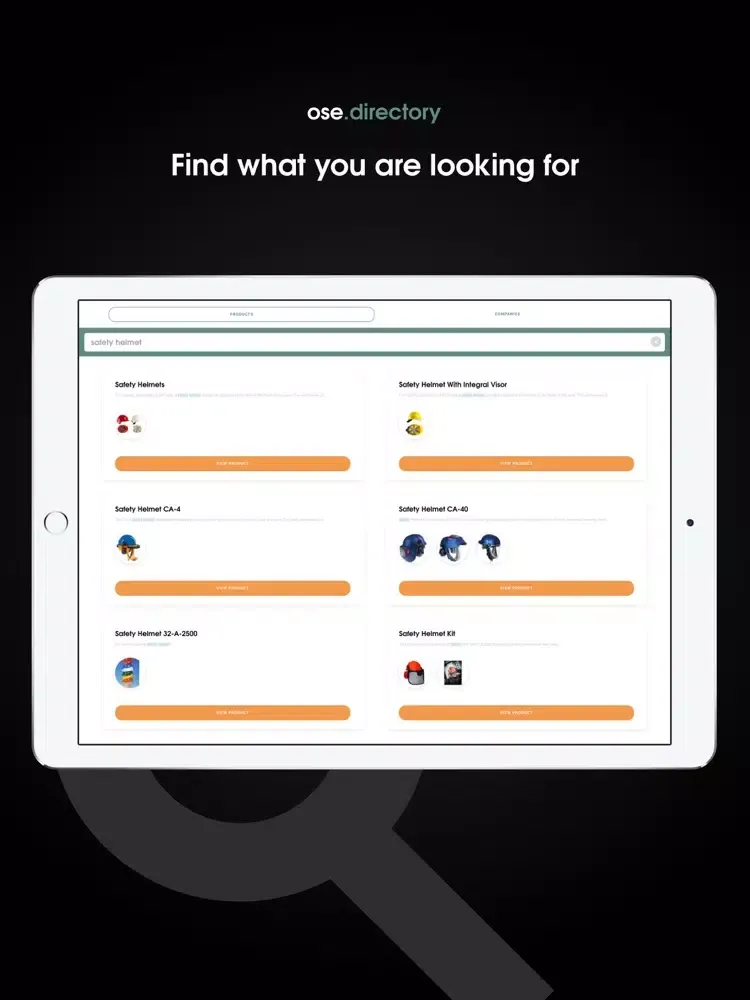 Captures d'écran de ose.directory - Global Product Directory iPad 