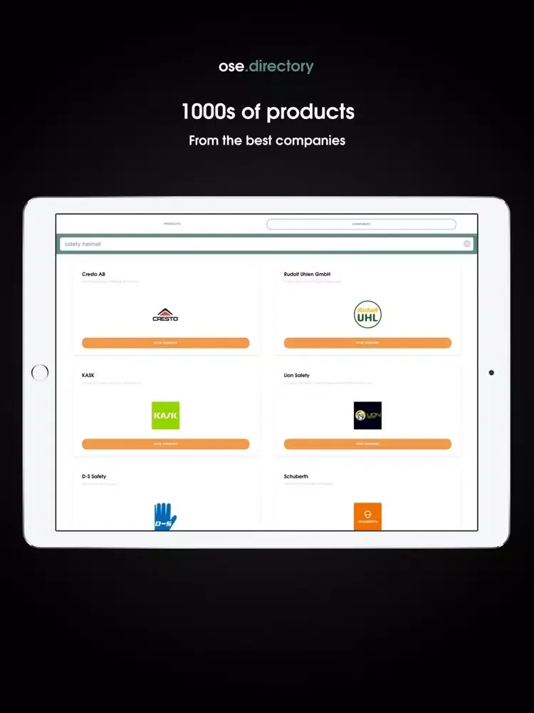 Captures d'écran de ose.directory - Global Product Directory iPad 
