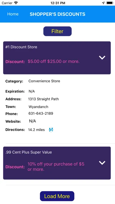 Shopper's Discount Card स्क्रीनशॉट
