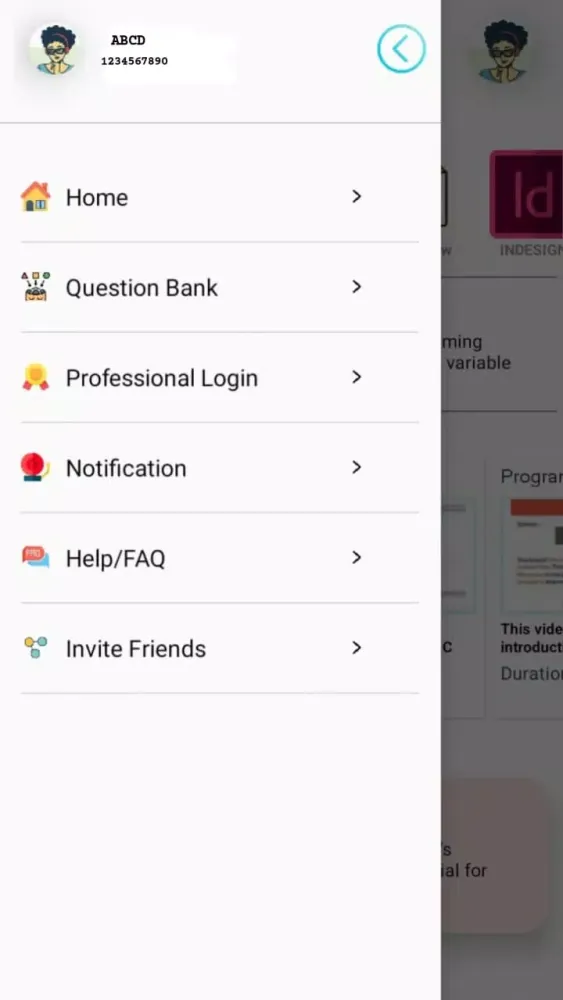 Zrzuty ekranu Disha's - eLearning App