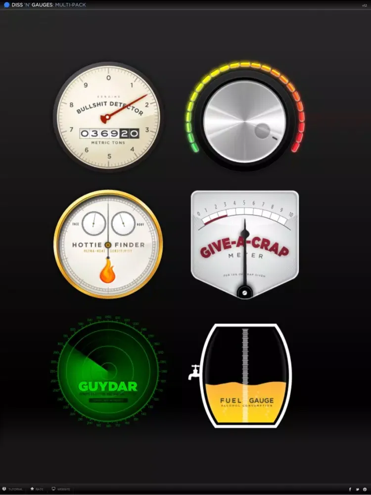 Capturas de tela do Diss 'n' Gauges Multi-Pack iPad 