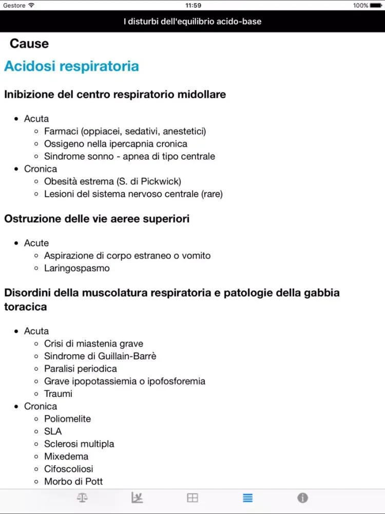 DISTURBI EQUILIBRIO ACIDO BASE iPad 應用截圖