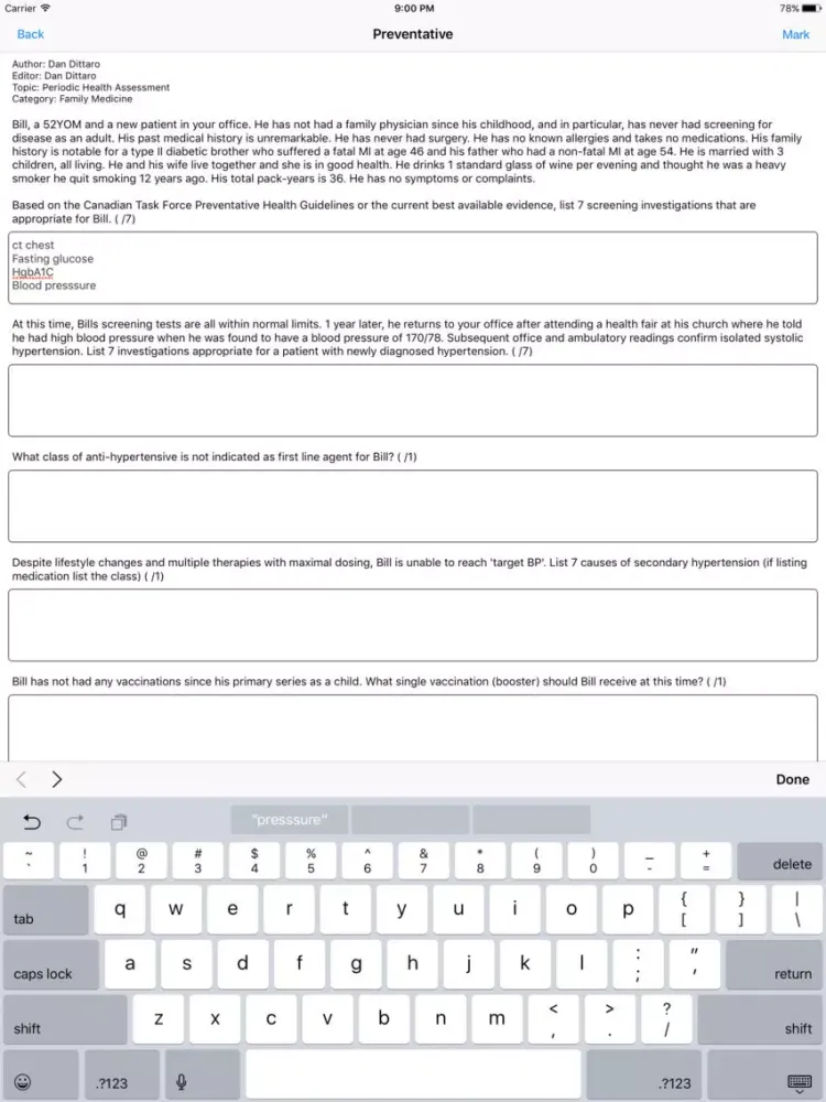 Zrzuty ekranu SAMP Prep iPad 