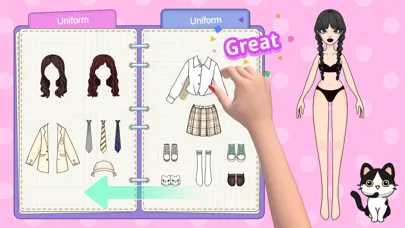 Capturas de tela do Magic paper dolls games DIY