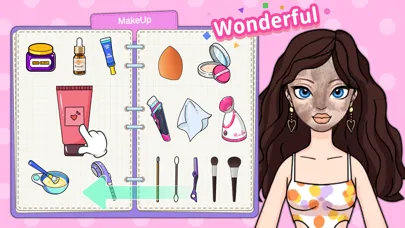 Capturas de tela do Magic paper dolls games DIY