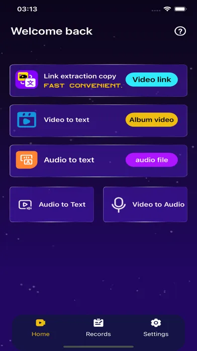 Captures d'écran de Video to text& Text extraction