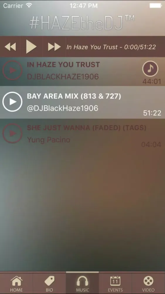 DJ Black Haze स्क्रीनशॉट