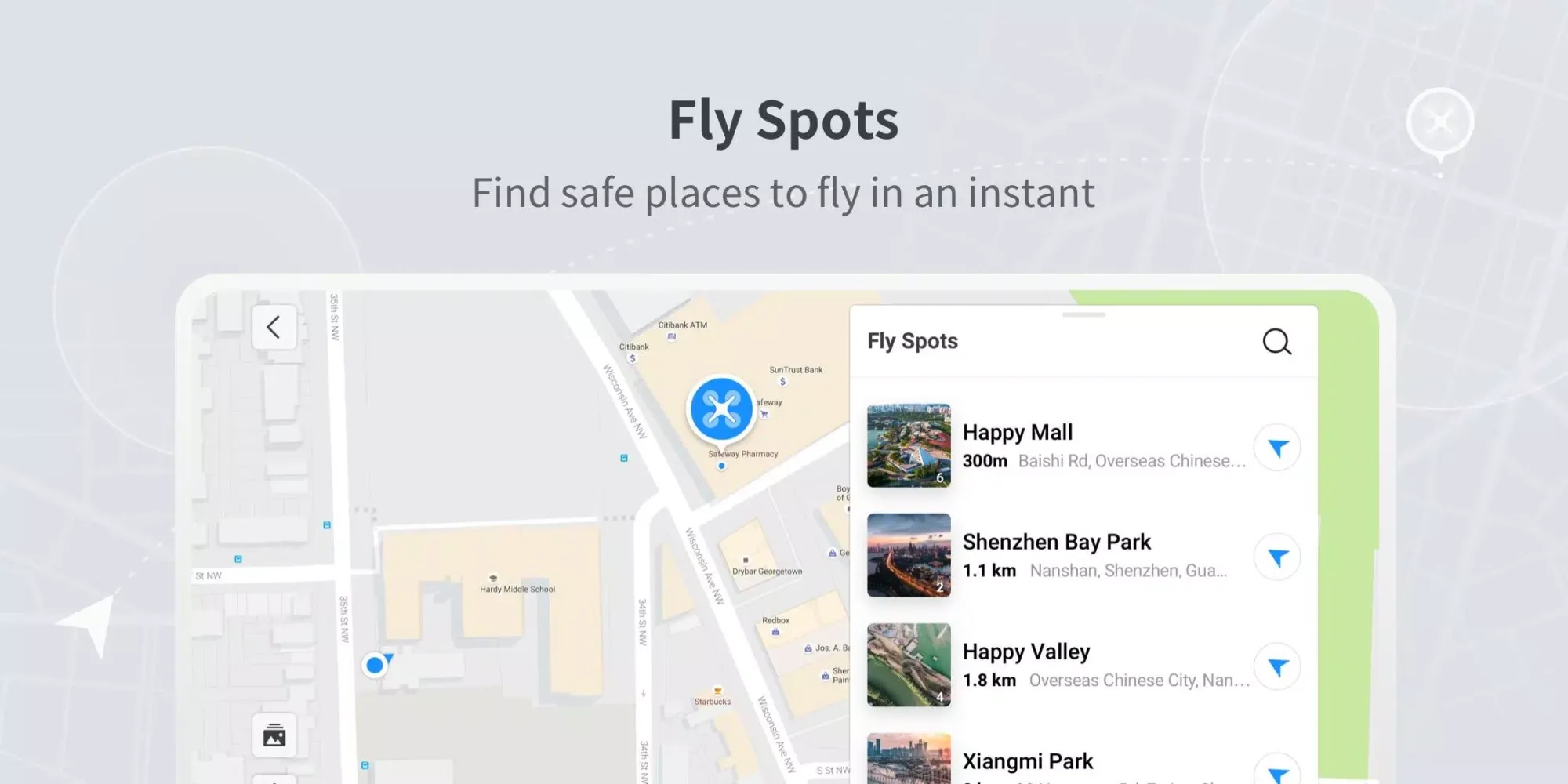 DJI Fly سکرین شاٹس