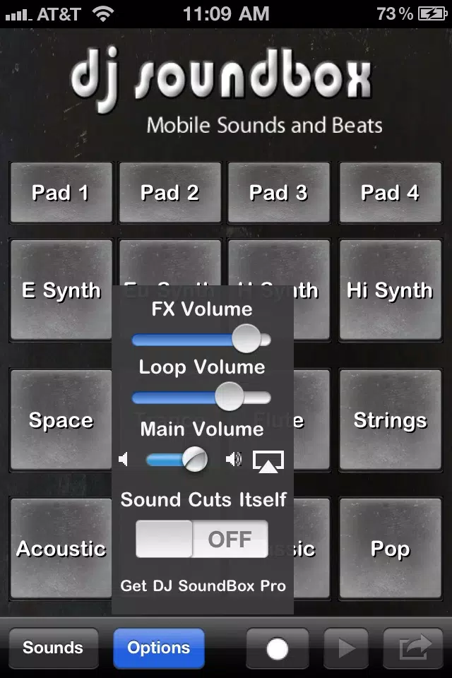 Captures d'écran de DJ SoundBox
