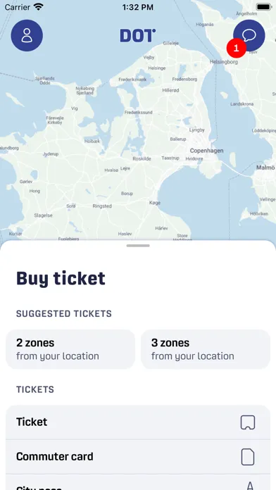 DOT Billetter Ekran Görüntüleri