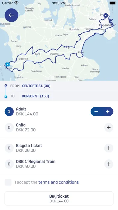 DOT Billetter Ekran Görüntüleri
