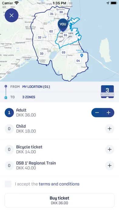 DOT Billetter Ekran Görüntüleri