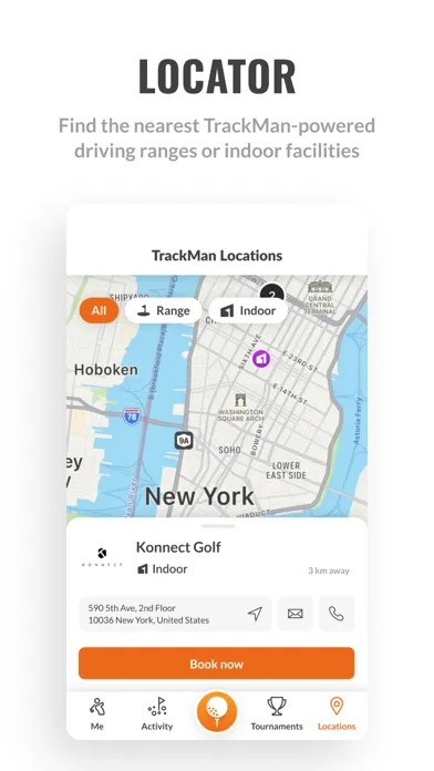 Ảnh chụp màn hình của TrackMan Golf