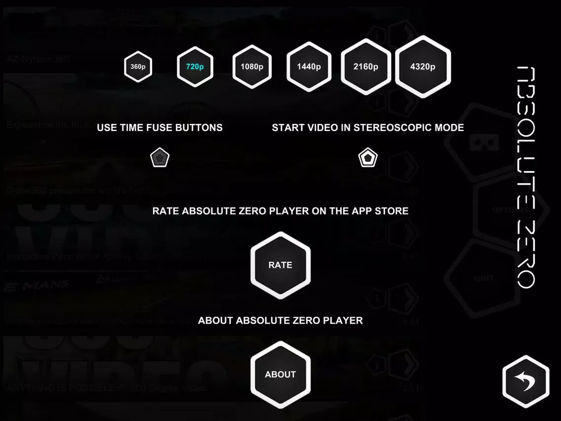 Ảnh chụp màn hình của Absolute Zero Showcase iPad 