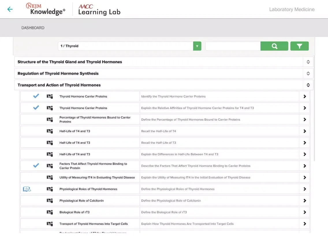 Скриншоты AACC Learning Lab iPad 