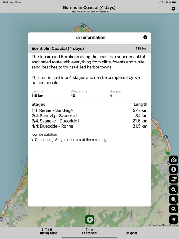 Bornholm Rundt - Denmark iPad 應用截圖