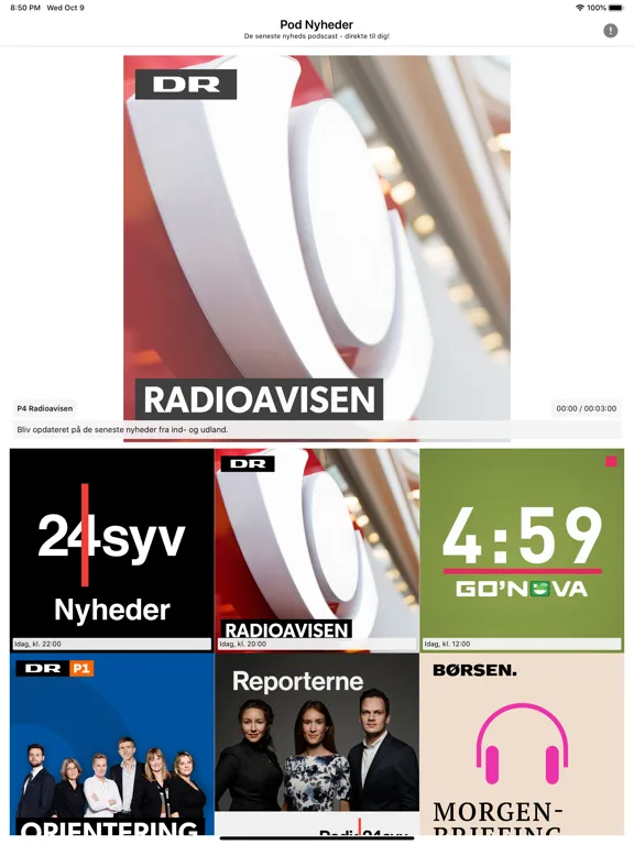 Pod Nyheder iPad  سکرین شاٹس