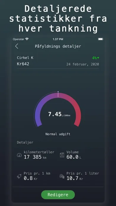 Zrzuty ekranu Benzin Manager