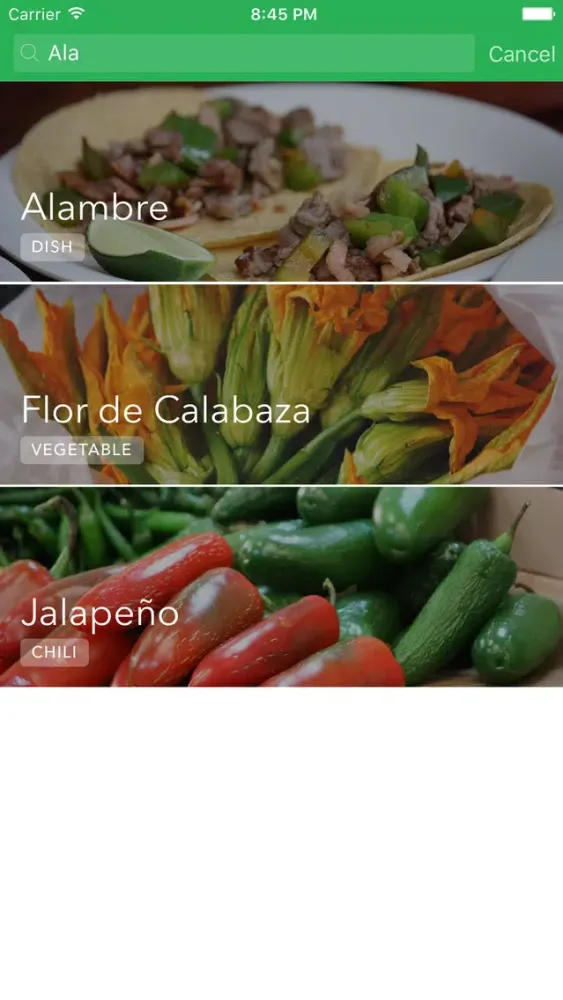 Capturas de tela do Mexican Food - The real thing