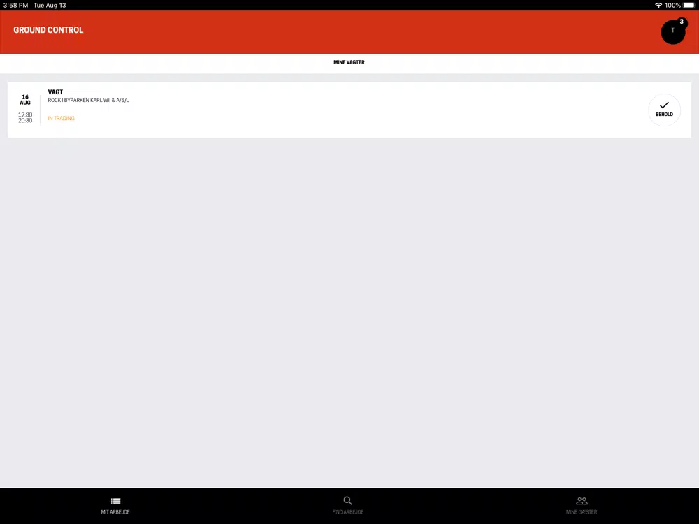 Tangkapan layar Ground Control iPad 
