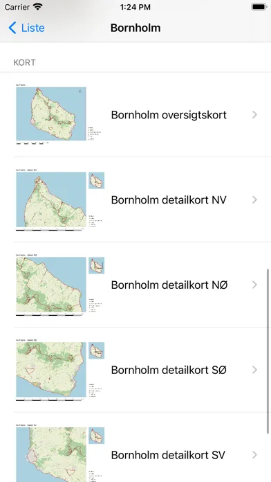 Ảnh chụp màn hình của Vandreruter på Bornholm