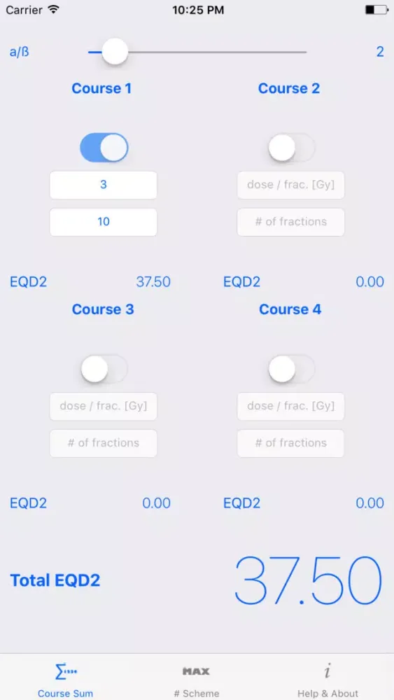 Screenshot di EQD2