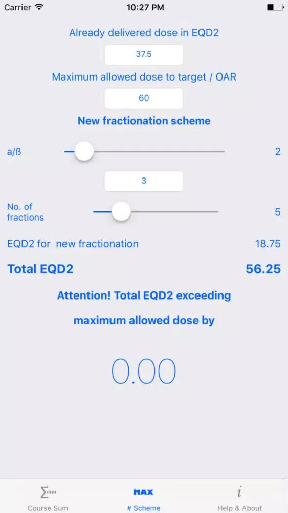 Screenshot di EQD2