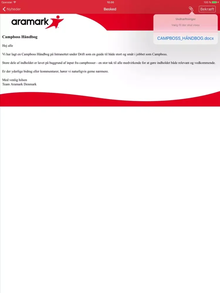تصاویر Aramark iPad 