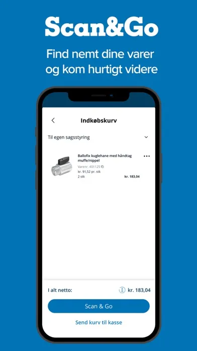 ภาพหน้าจอของ Ahlsell Danmark