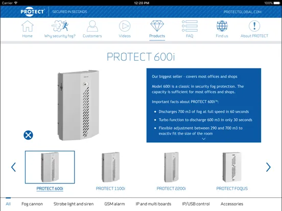 Скриншоты PROTECT Secured in seconds iPad 