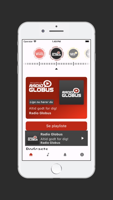 Screenshot di Radio Globus