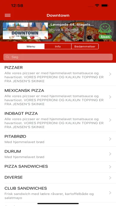 Downtown app スクリーンショット