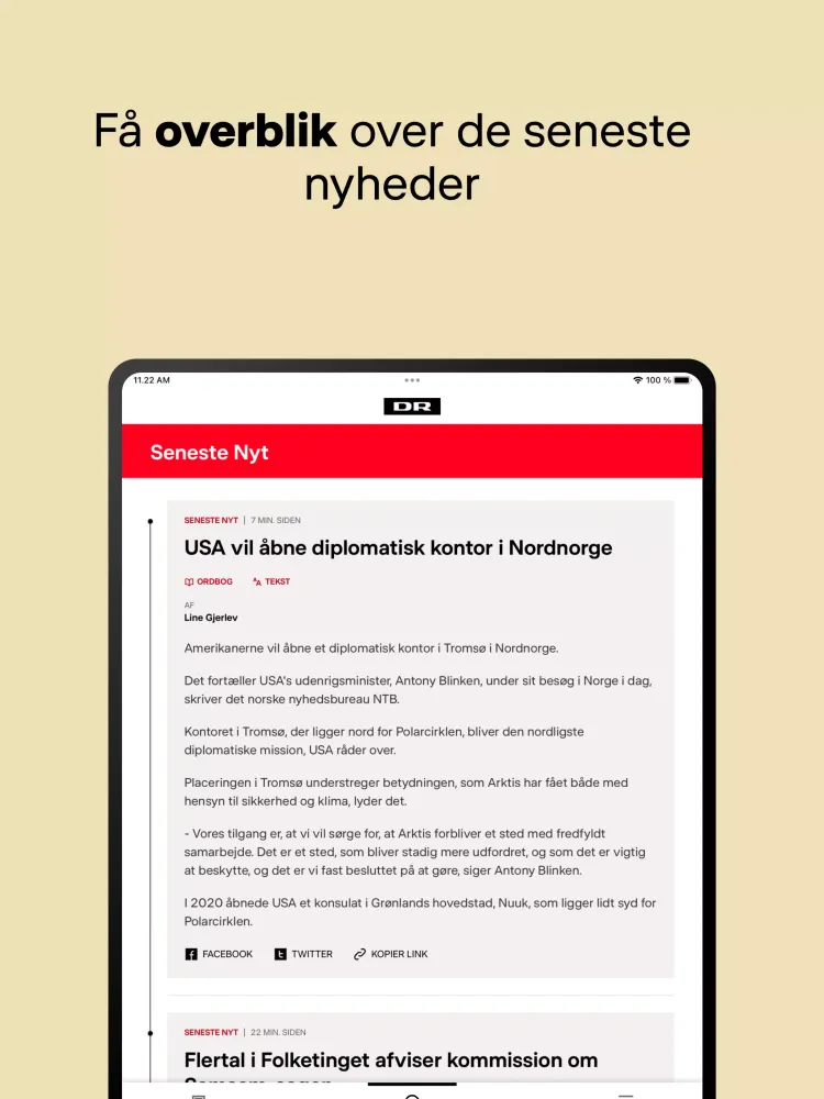 DR Nyheder Screenshots