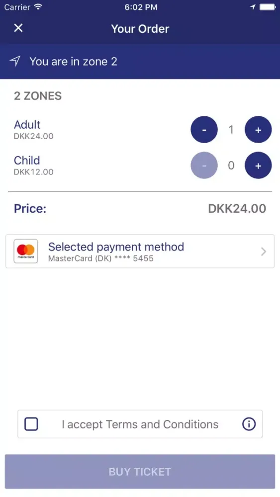 Ảnh chụp màn hình của DOT Mobilbilletter
