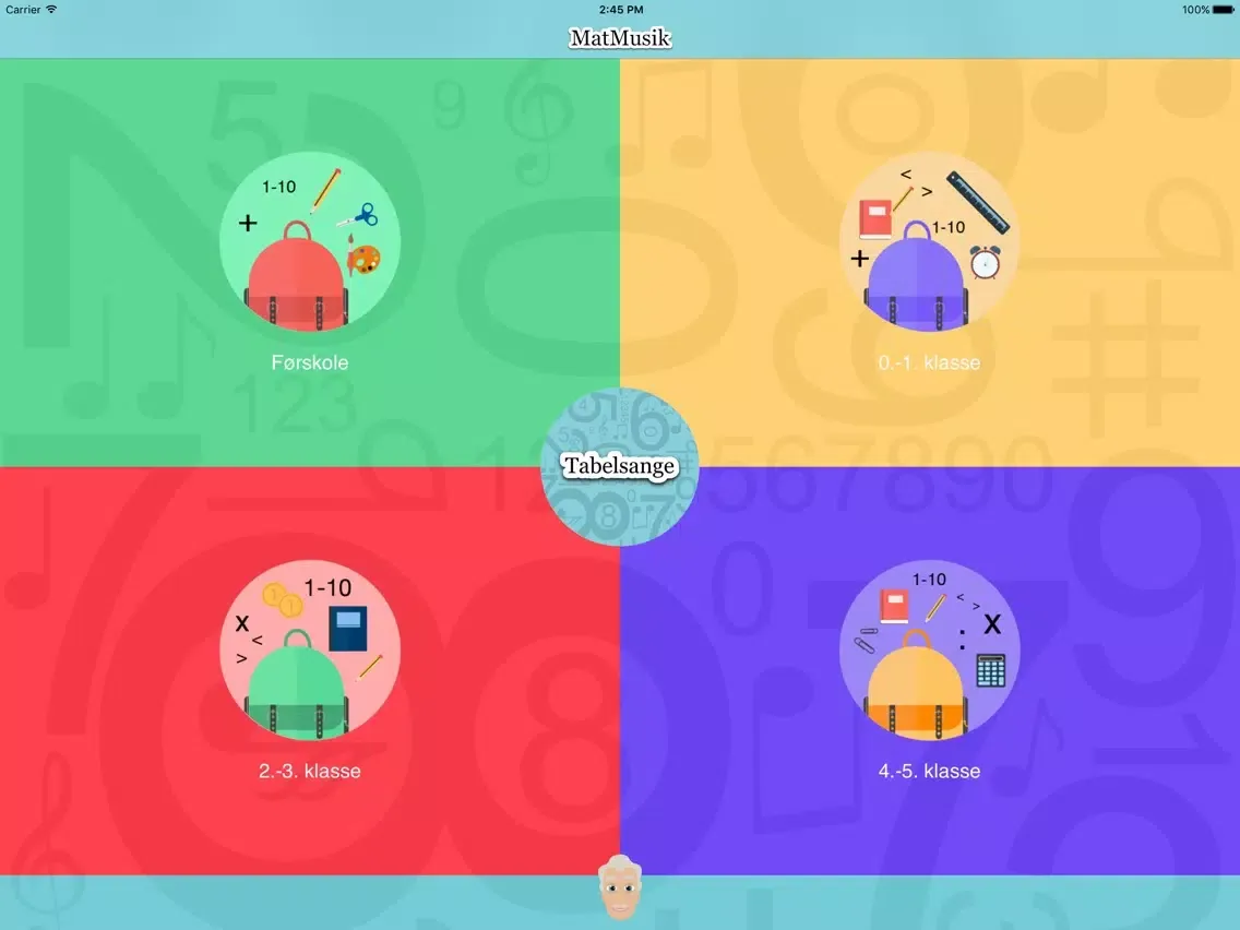 Tangkapan layar MatMusik iPad 