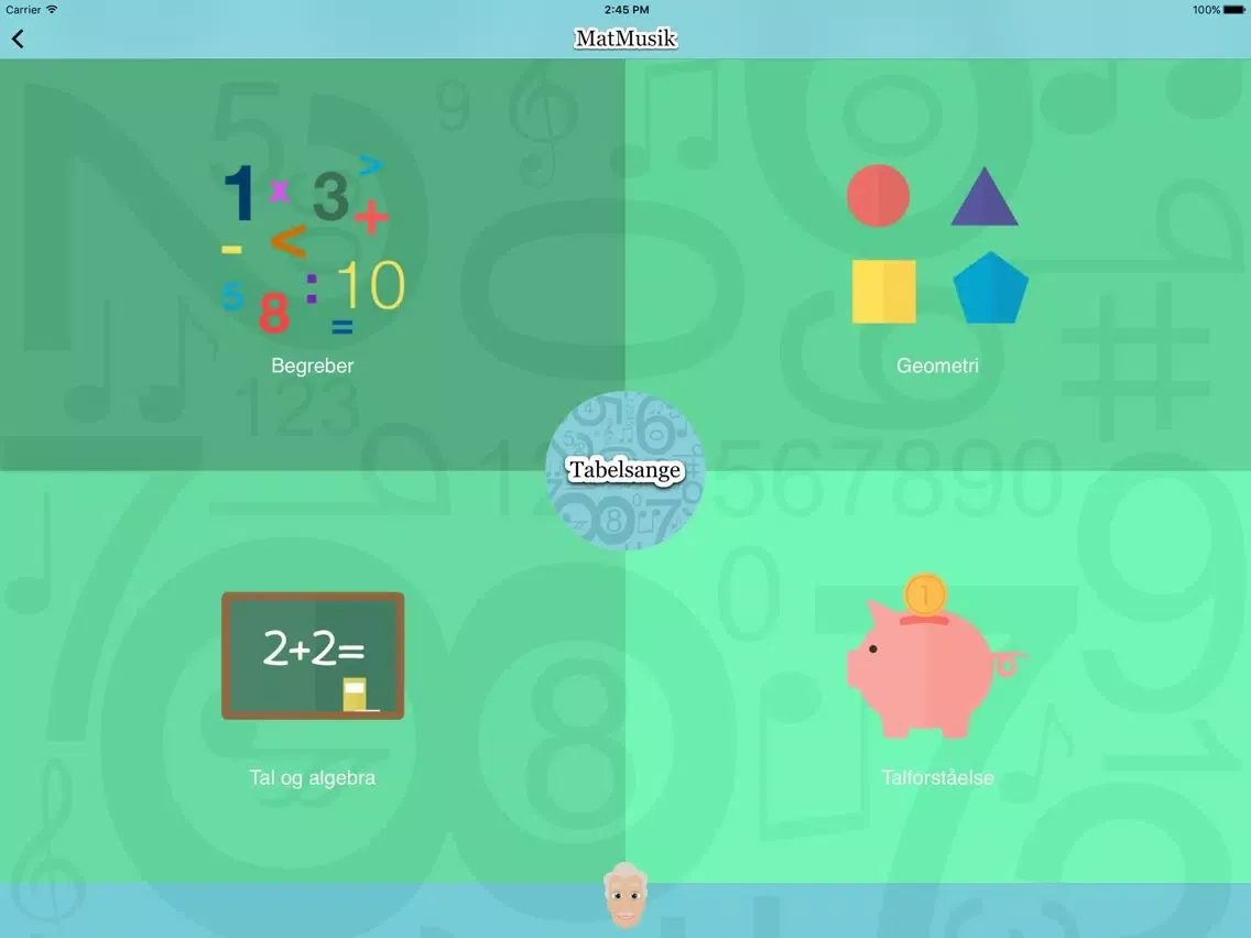 Tangkapan layar MatMusik iPad 