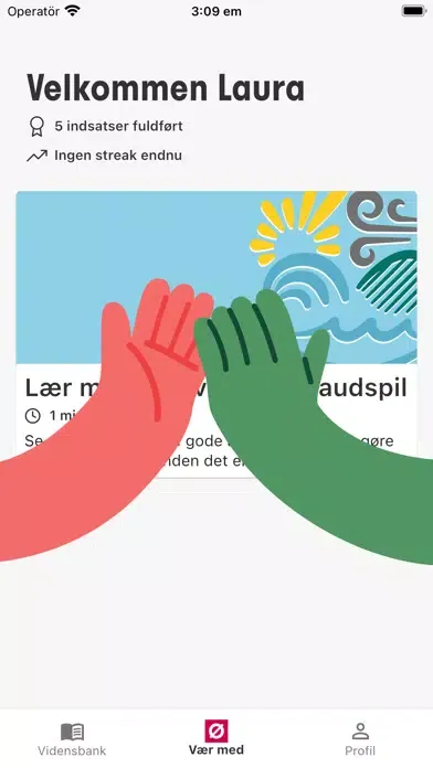 Tangkapan layar Vær med - Enhedslistens app
