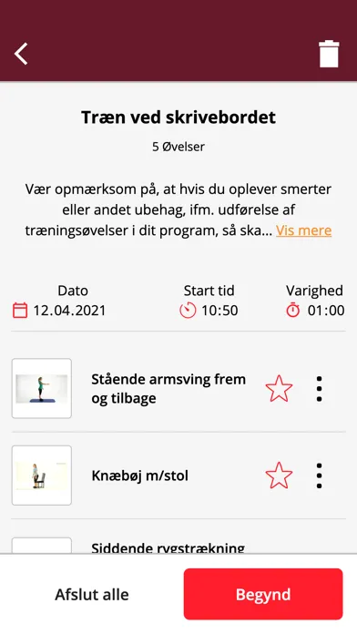 Ảnh chụp màn hình của Falck Træning