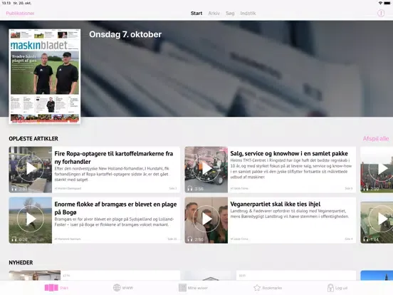 Capturas de pantalla de FBG Medier iPad 