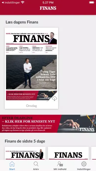 Screenshot di FINANS e-avis