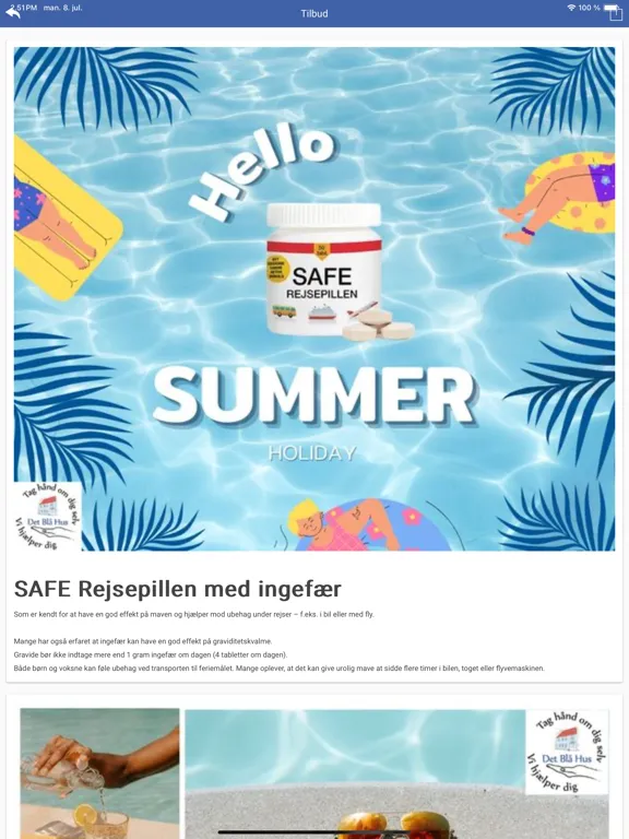 Det Blå Hus Klinik & Helsekost iPad  Screenshots