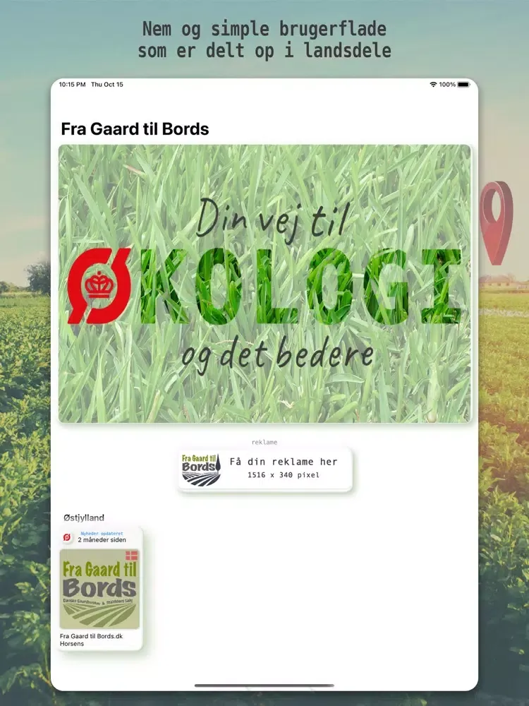 تصاویر Fra Gaard til Bords iPad 
