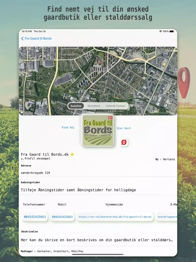 تصاویر Fra Gaard til Bords iPad 