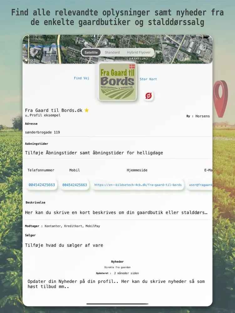 تصاویر Fra Gaard til Bords iPad 