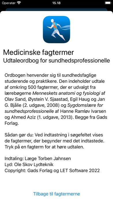 Capturas de pantalla de Medicinske fagtermer
