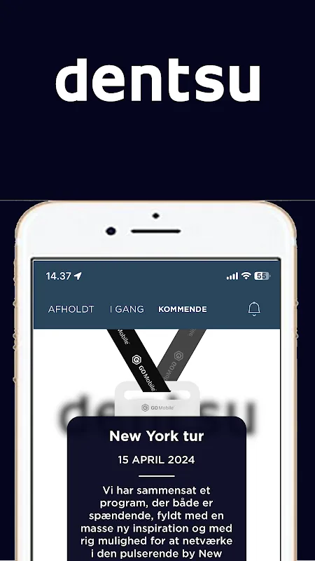 Dentsu DK Events Screenshots