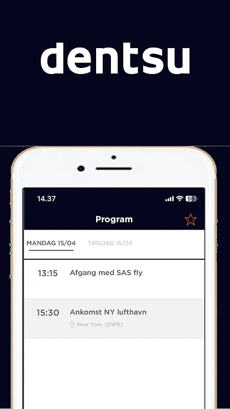 Dentsu DK Events Screenshots