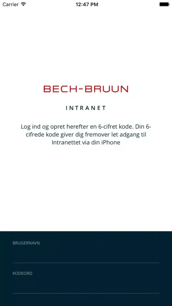 Capturas de tela do Bech-Bruun Intranet app